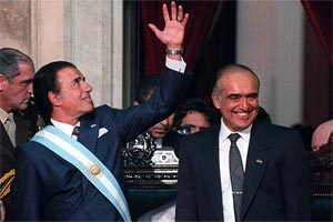 Carlos Menem gana la reeleccin