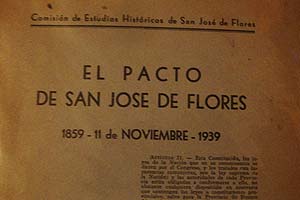 Se firma el Pacto de San José de Flores