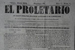 Aparece el periódico El Proletario